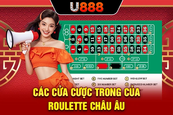 Các cửa cược trong của Roulette châu Âu