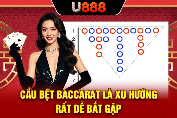 Cầu bệt Baccarat là xu hướng rất dễ bắt gặp