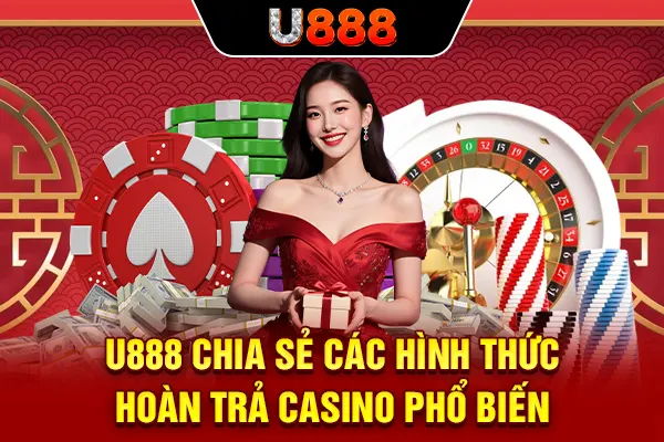U888 chia sẻ các hình thức hoàn trả casino phổ biến